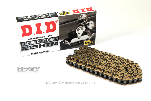 DID 219 HTZ SDH GO KART CHAIN GOLD & GOLD 114 LINKS Free Shipping